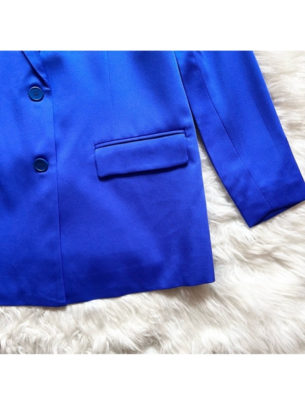 New! SER.O.YA Vienna Oversized Blazer Jacket in Royal Blue - Picture 9 of 12